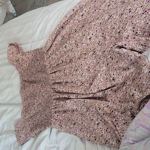Shein dress. Blush pink with flowers